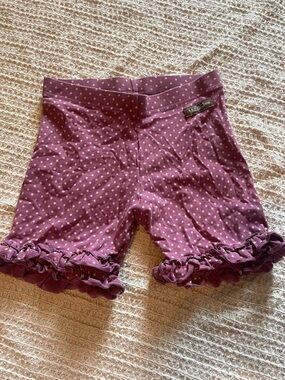 Matilda Jane Dusty Rose Shorts with Yellow Dot Accent